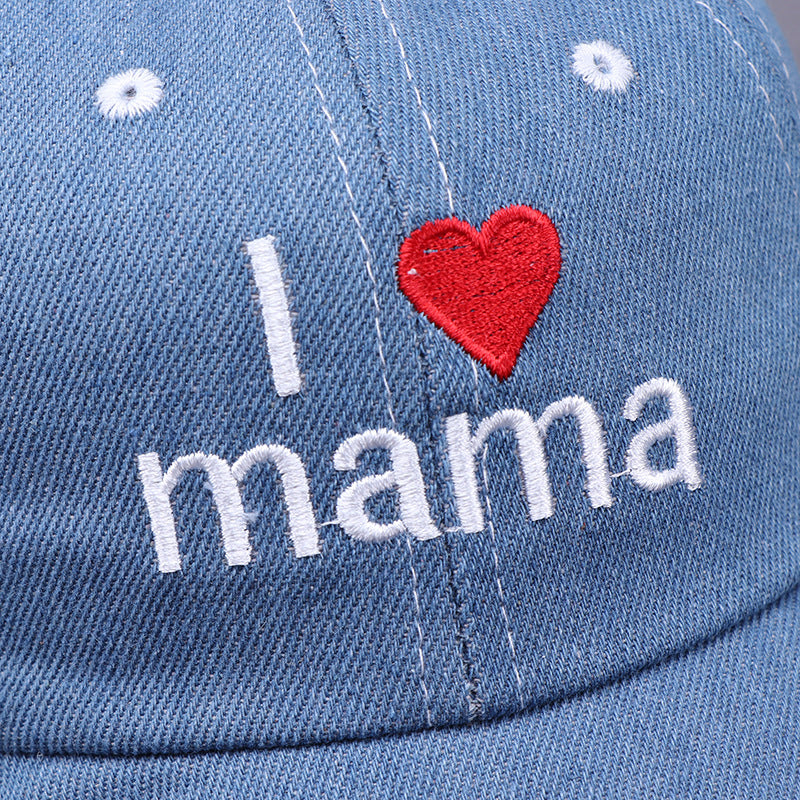 Embroidered Baby Sun Hat – Cute Love Print