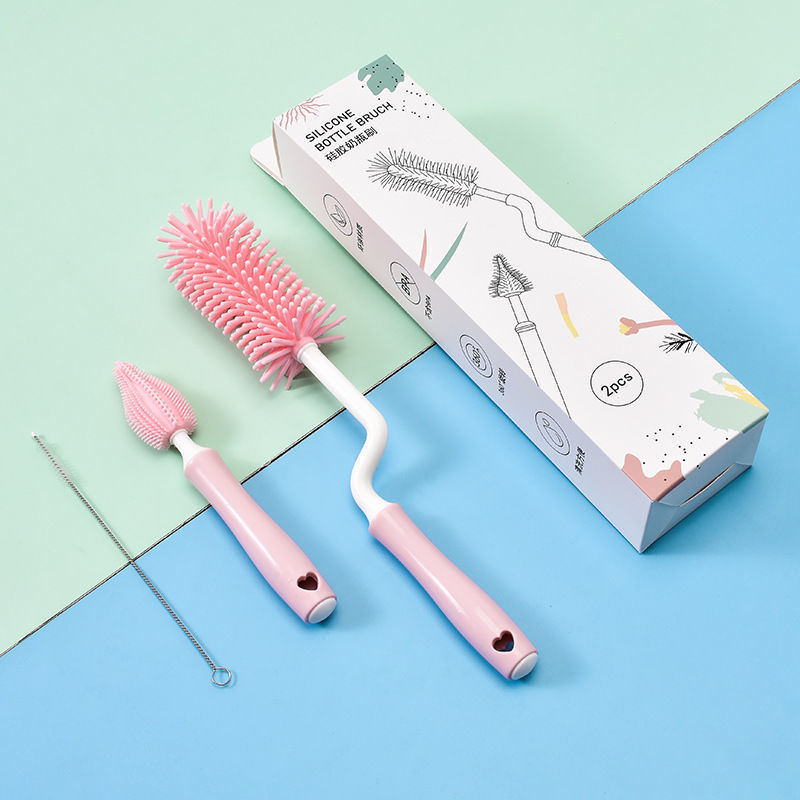 Baby Bottle & Straw Cleaning Brush Set – Silicone
