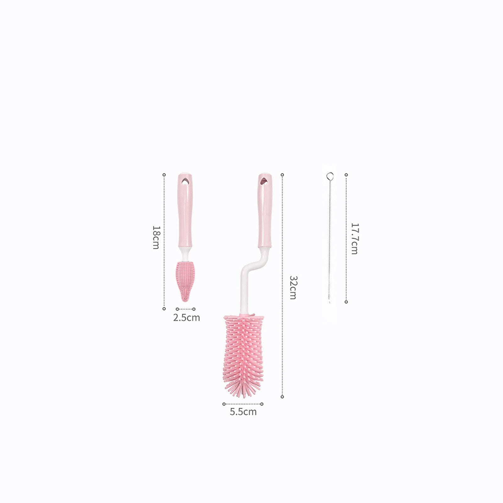 Baby Bottle & Straw Cleaning Brush Set – Silicone