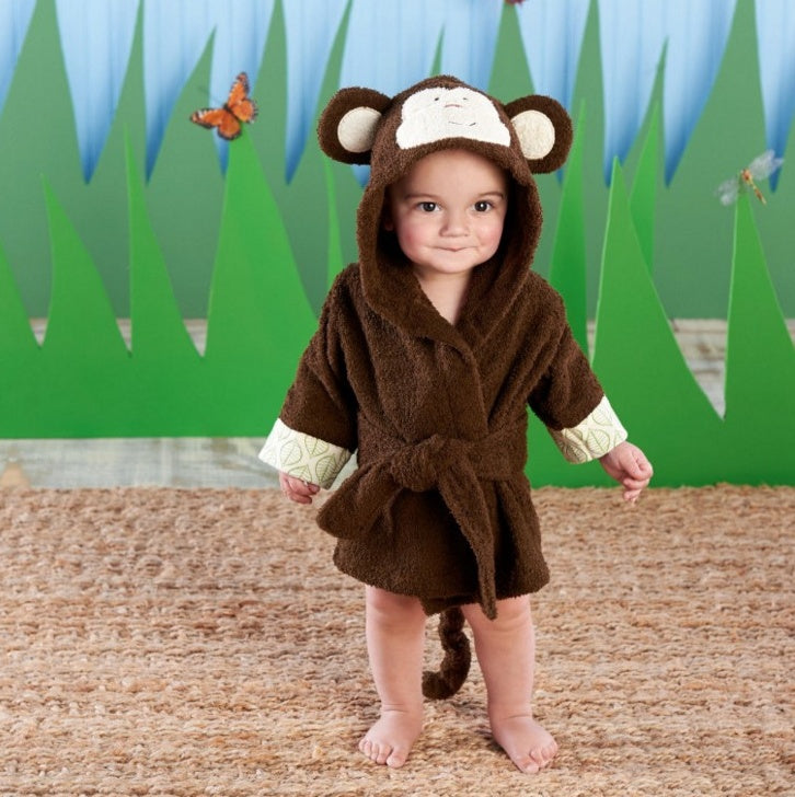Cartoon Animal Baby Hooded Bathrobe – Soft Cotton Towel