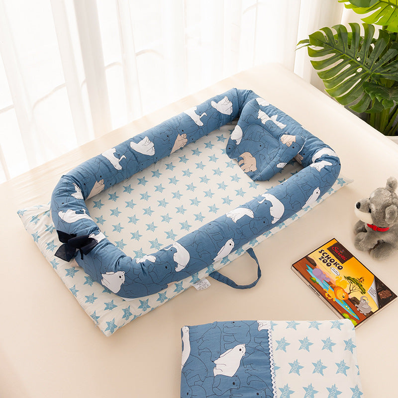 Portable Foldable Baby Crib Bed – Removable & Washable