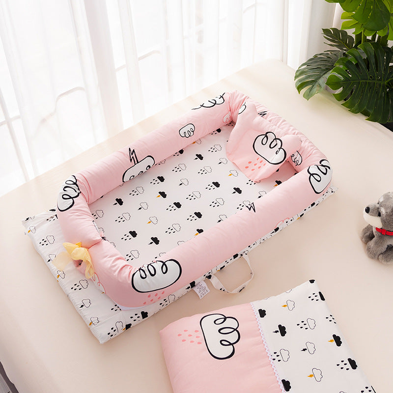 Portable Foldable Baby Crib Bed – Removable & Washable
