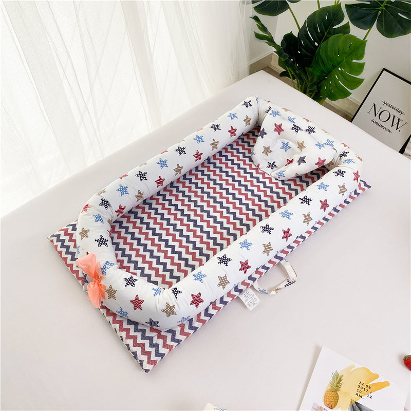 Portable Foldable Baby Crib Bed – Removable & Washable