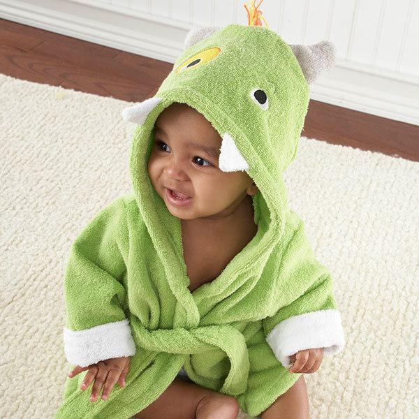 Cartoon Animal Baby Hooded Bathrobe – Soft Cotton Towel