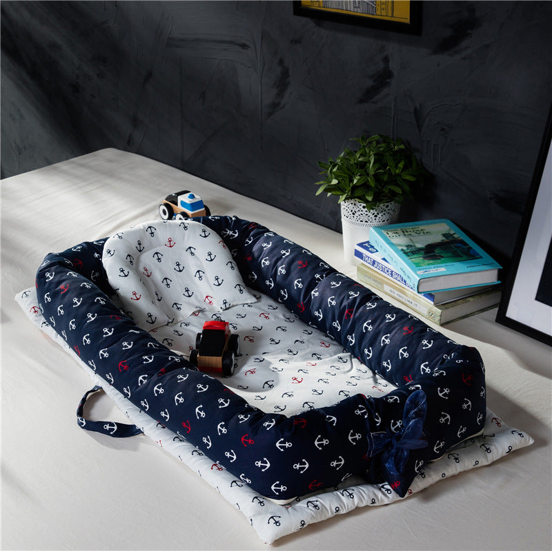Soft Cotton Baby Bed – Cosy Newborn Sleep Nest