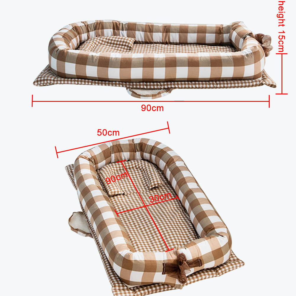 Soft Cotton Baby Bed – Cosy Newborn Sleep Nest