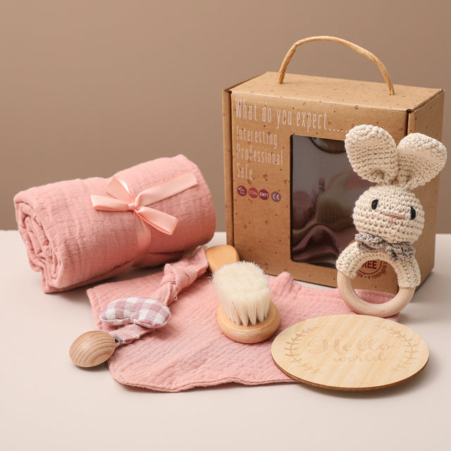 Baby Bath Toys, Swaddle Wrap & Milestone Set