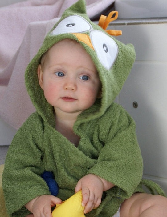 Cartoon Animal Baby Hooded Bathrobe – Soft Cotton Towel