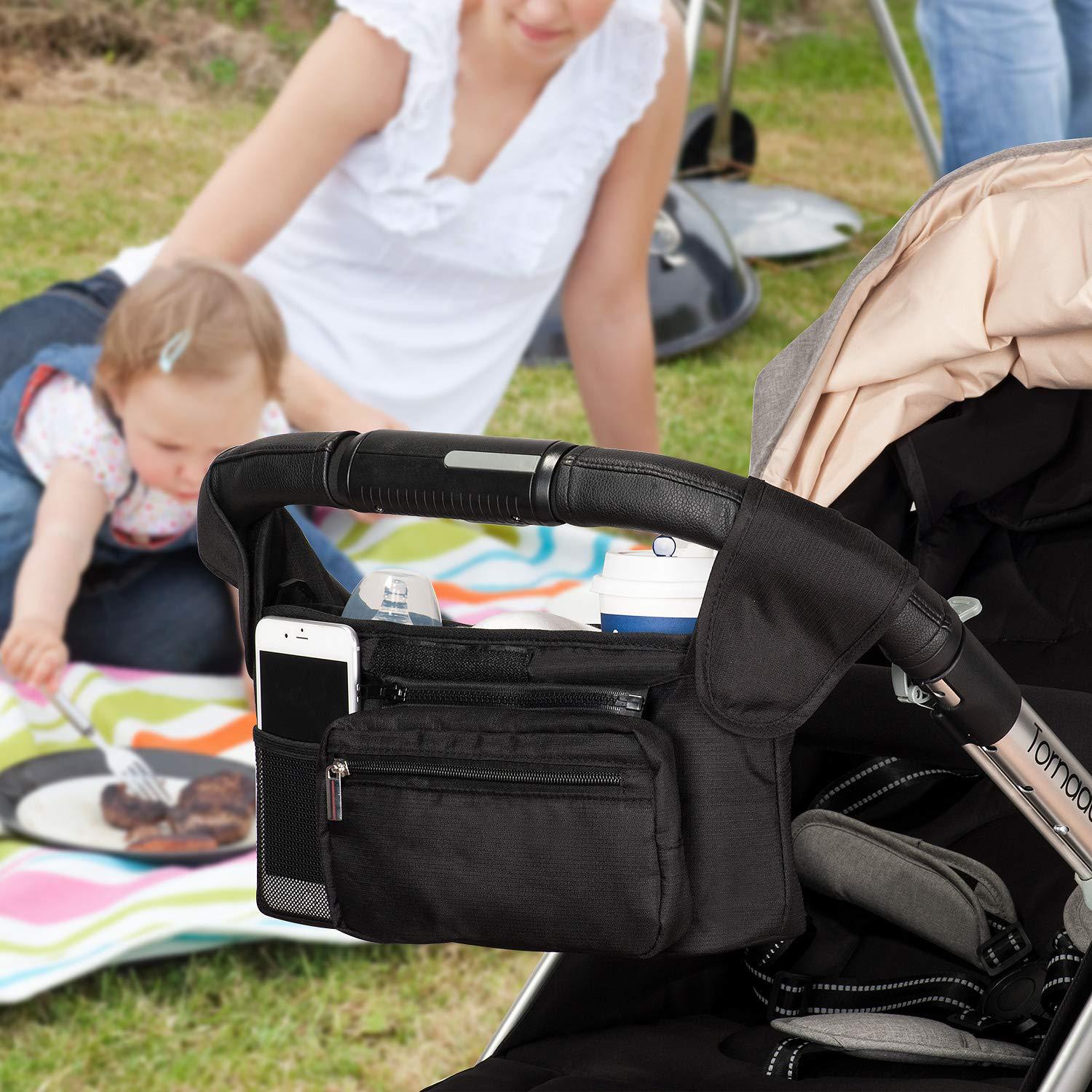 Waterproof Baby Stroller Organiser Bag – Pram Storage
