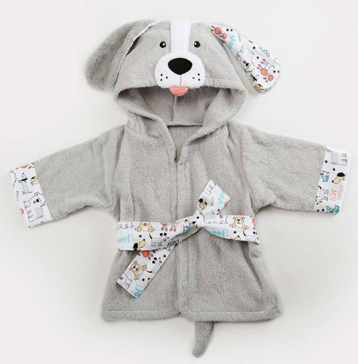 Cartoon Animal Baby Hooded Bathrobe – Soft Cotton Towel
