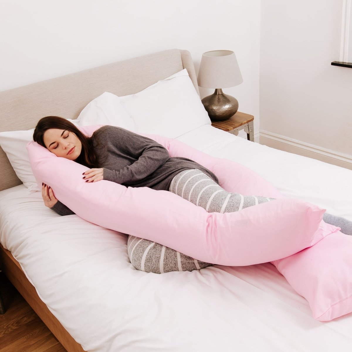 9ft Maternity Pillow – Light Pink