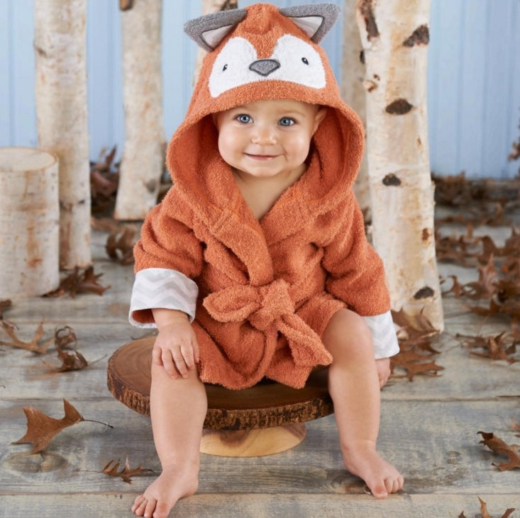 Cartoon Animal Baby Hooded Bathrobe – Soft Cotton Towel