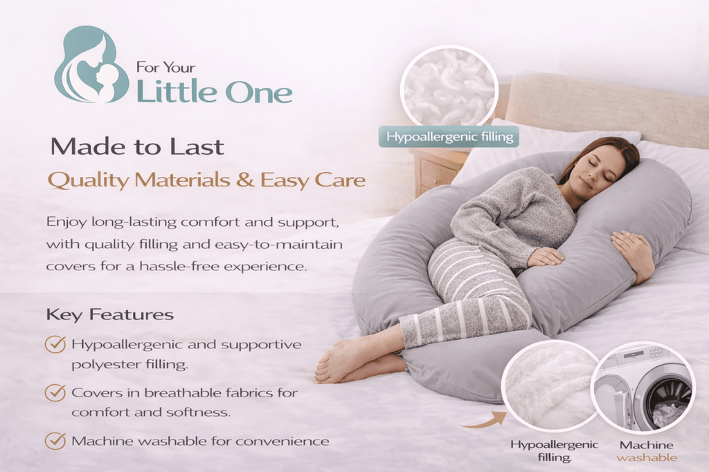 9ft Maternity Pillow – Light Pink