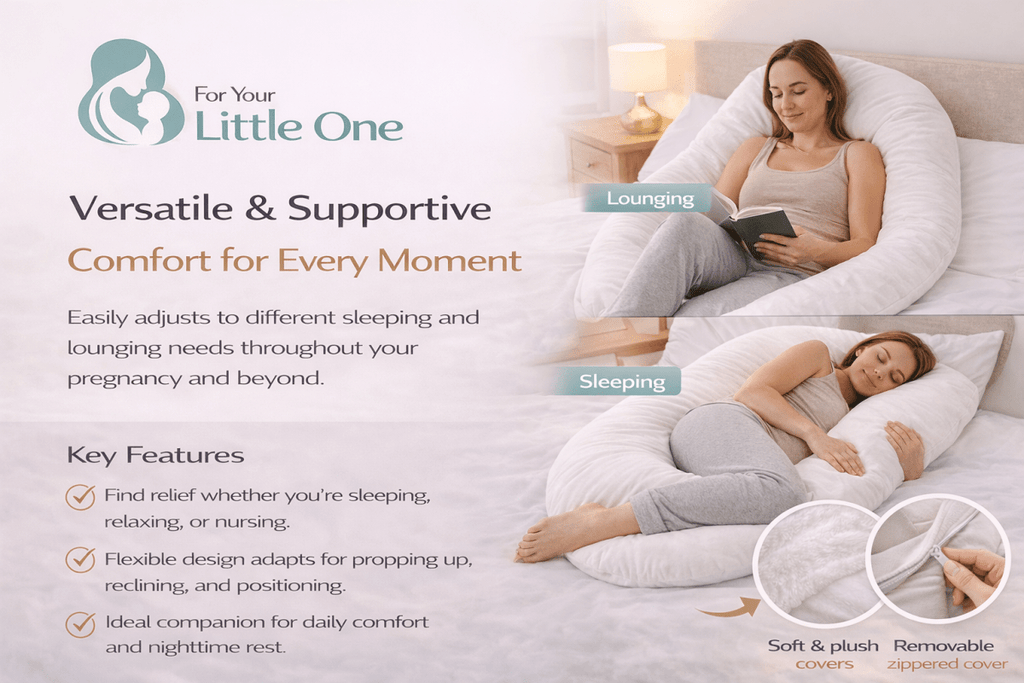 9ft Maternity Pillow – Light Pink