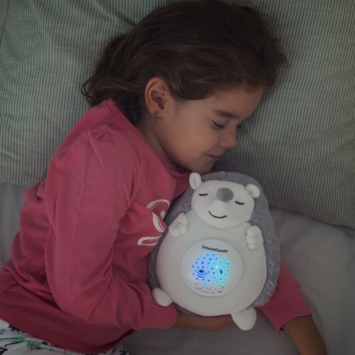 Hedgehog Nightlight & White Noise Soft Toy
