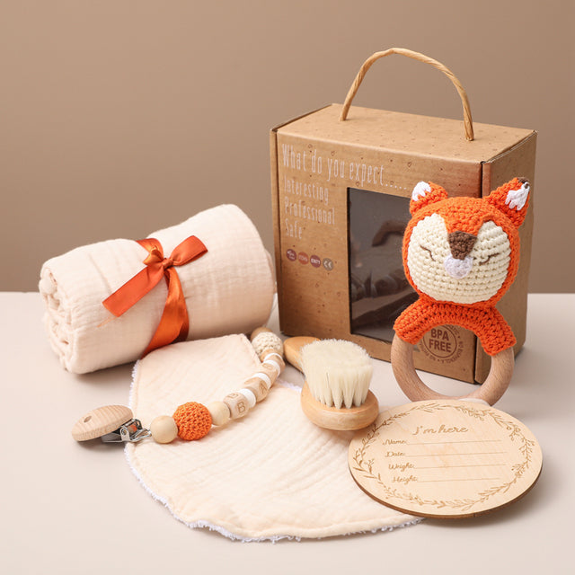 Baby Bath Toys, Swaddle Wrap & Milestone Set